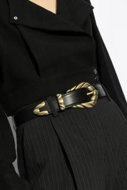 Iro BLACK Leather belt