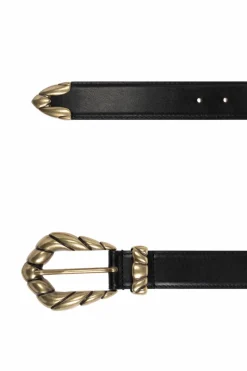 Iro BLACK Leather belt
