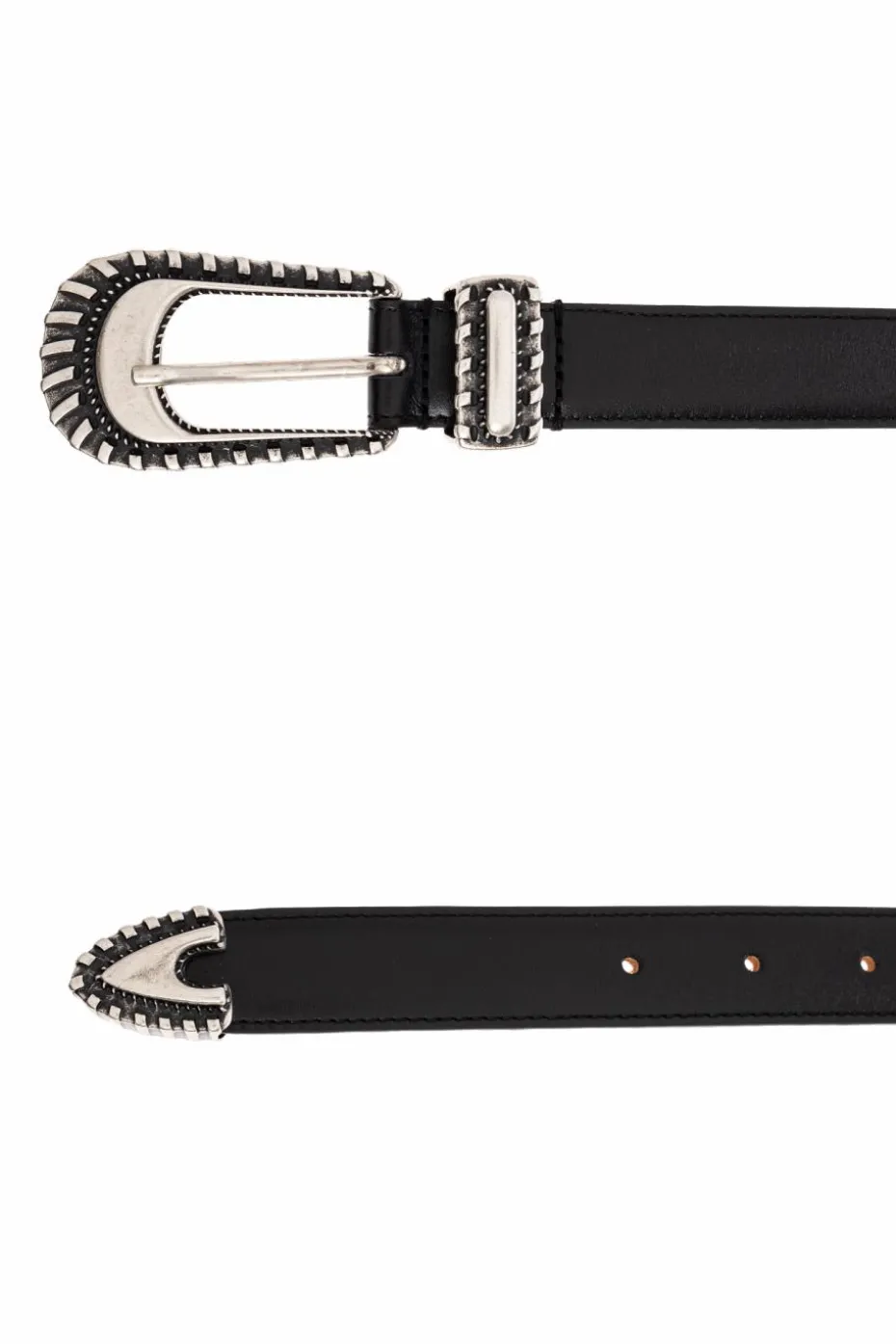 Iro BLACK Leather belt "Belly"
