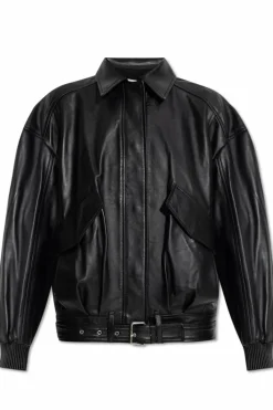 Iro BLACK Leather jacket "Manka"