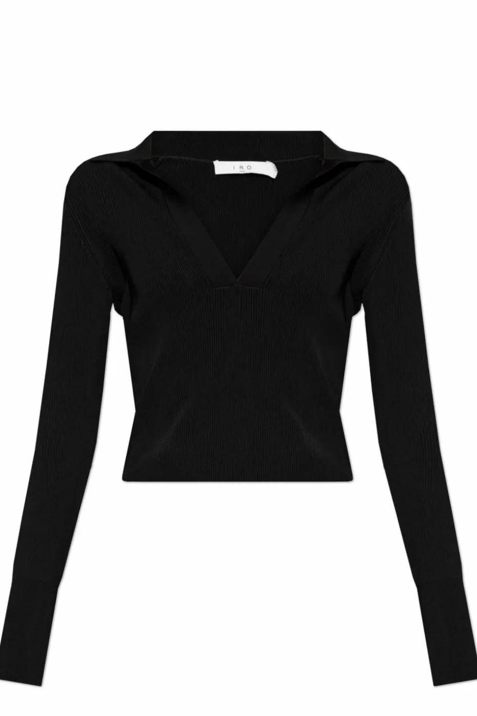 Iro BLACK Ribbed top Fraya