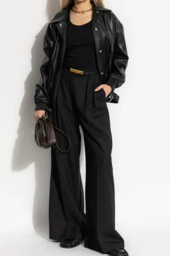 Iro BLACK Ribbed top "Palissa"