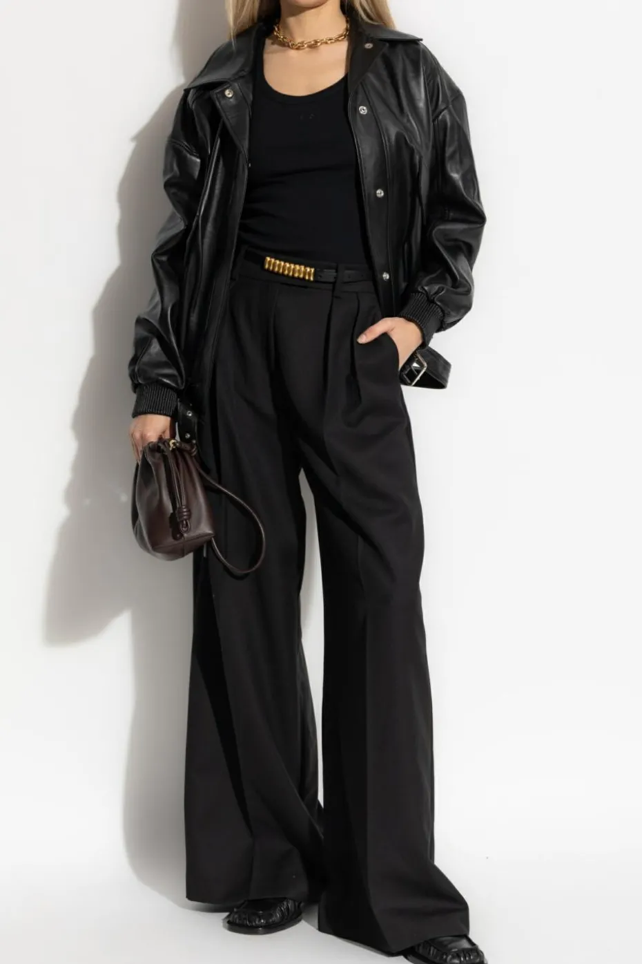 Iro BLACK Ribbed top "Palissa"