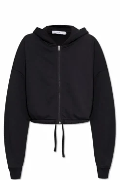 Iro BLACK Short hoodie 'Oritta'