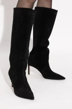 Iro BLACK Suede heeled boots "Davyn"