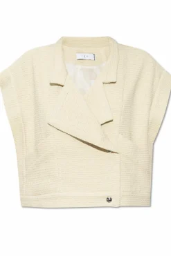 Iro cream Tweed vest Saruka