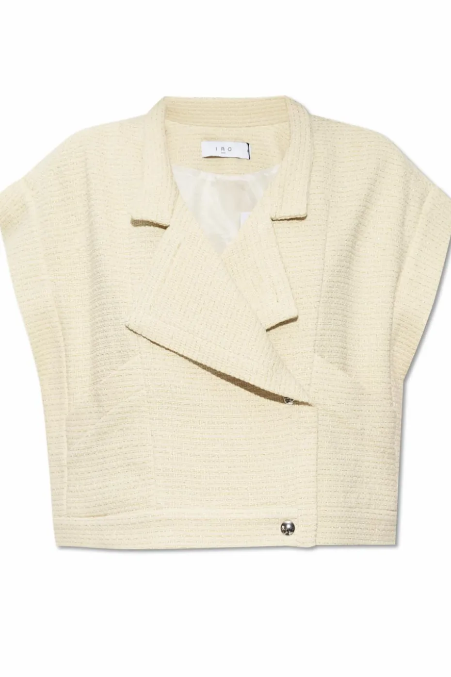 Iro cream Tweed vest Saruka