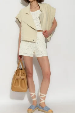 Iro cream Tweed vest Saruka
