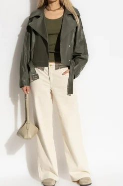 Iro GREEN Ribbed top "Palissa"