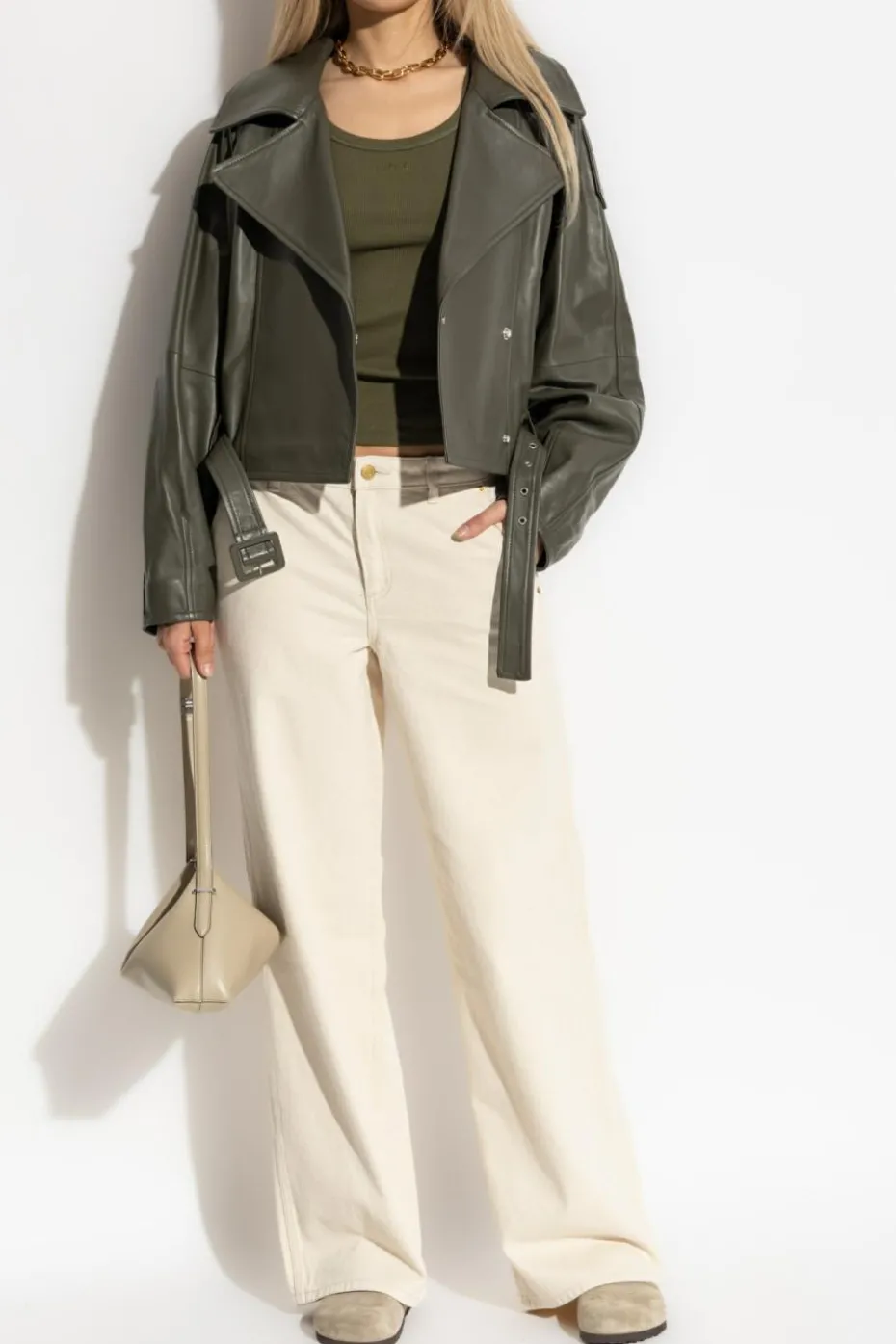Iro GREEN Ribbed top "Palissa"