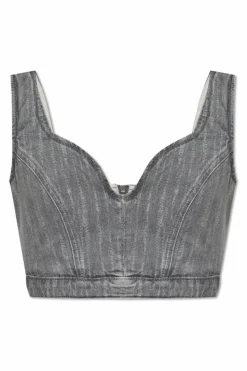 Iro GREY Denim top Clovis