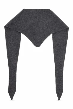 Iro GREY "Tritri" triangular scarf