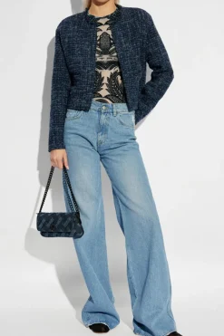 Iro NAVY BLUE Tweed blazer Baluna