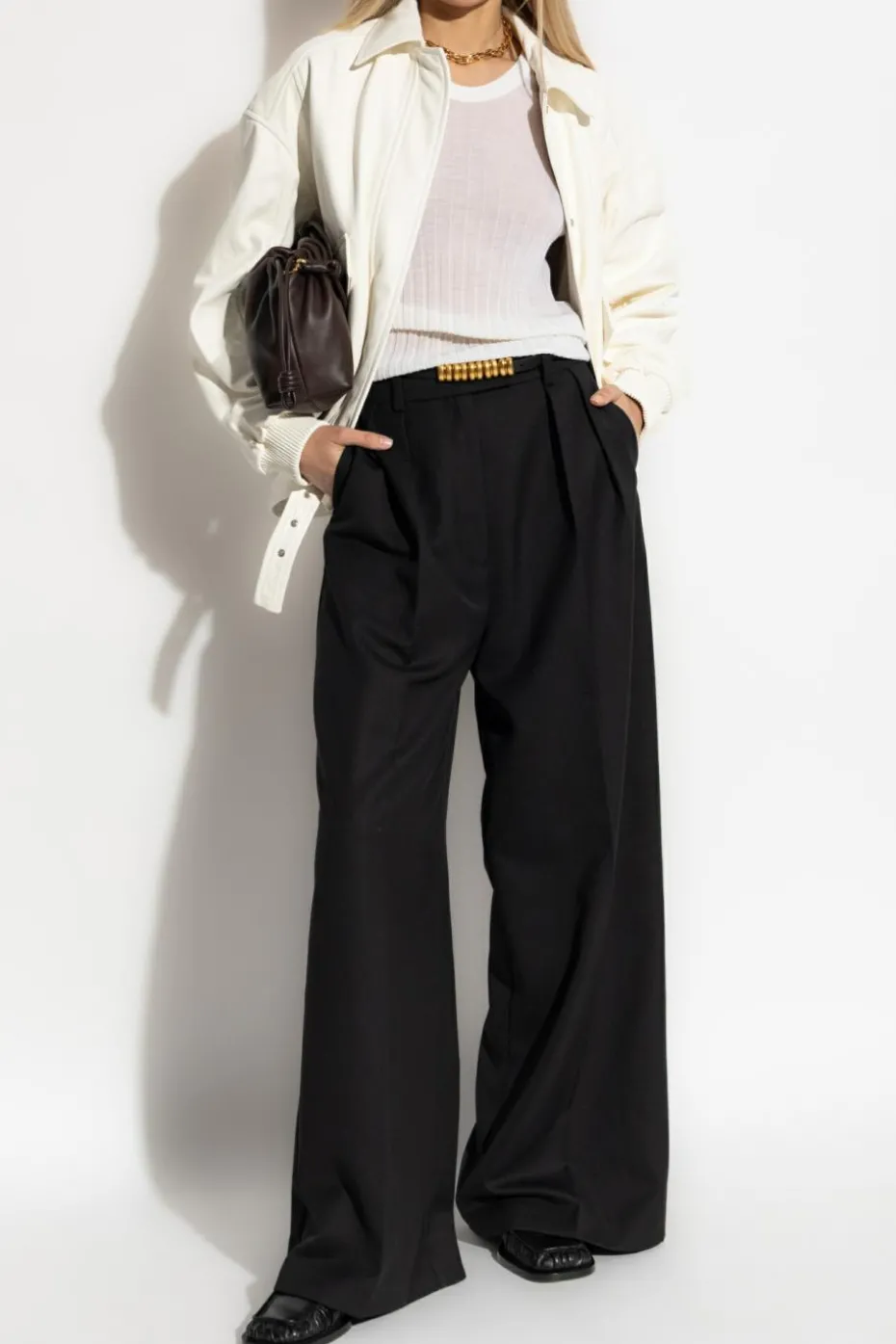 Iro WHITE Wool top "Hattie"