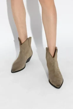 Isabel Marant beige ‘Dewina’ heeled ankle boots
