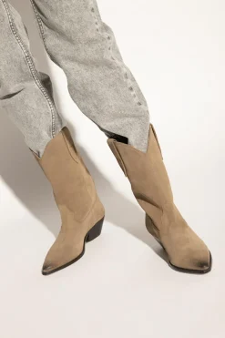 Isabel Marant beige ‘Duerto’ heeled ankle boots