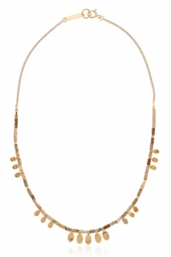 Isabel Marant beige Short necklace with stones