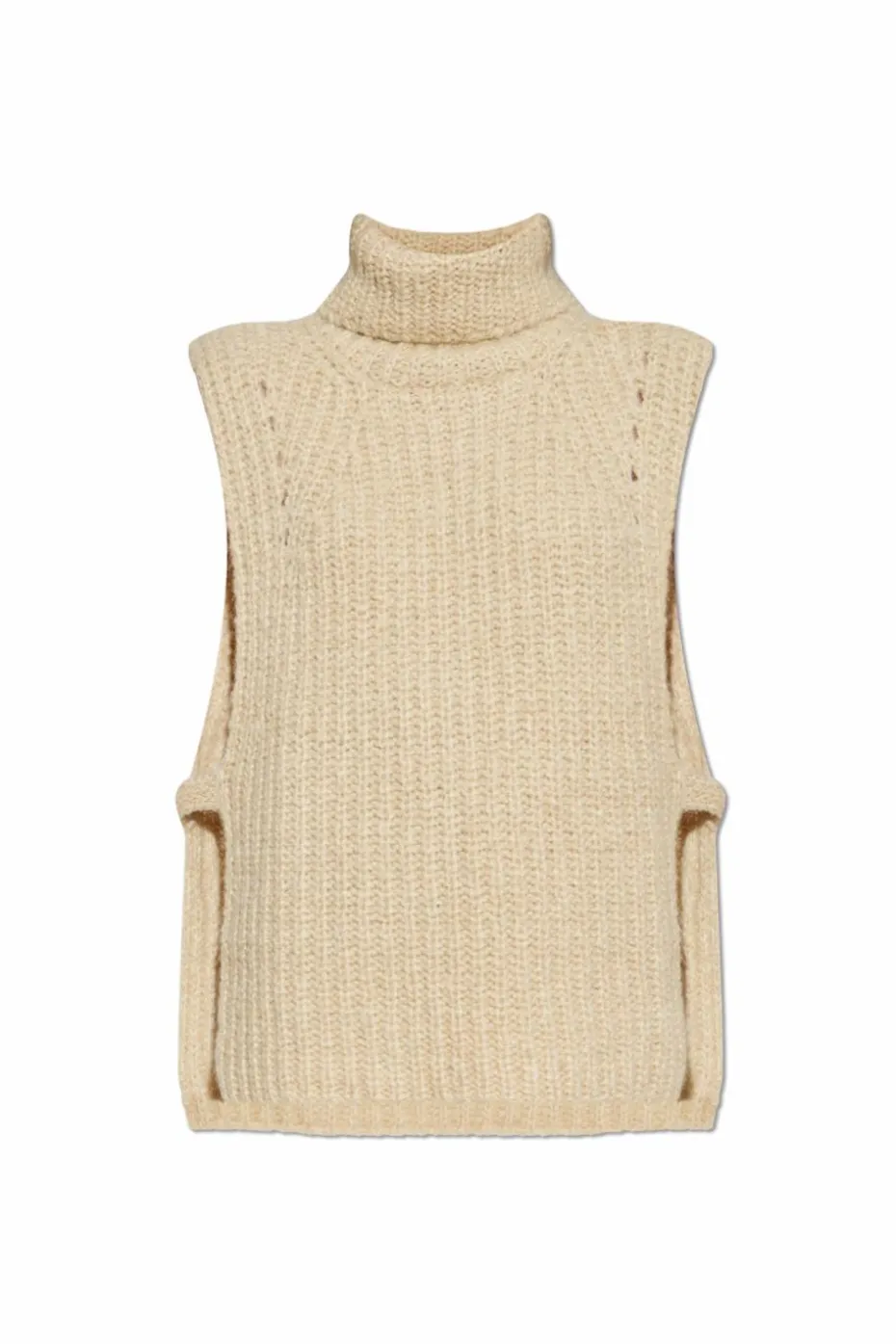 Isabel Marant beige Turtleneck vest "Meggy"