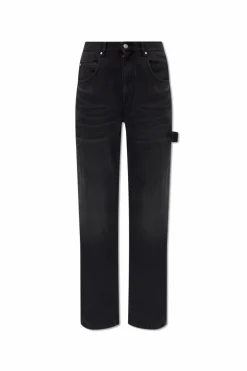 Isabel Marant BLACK āBymaraā straight jeans