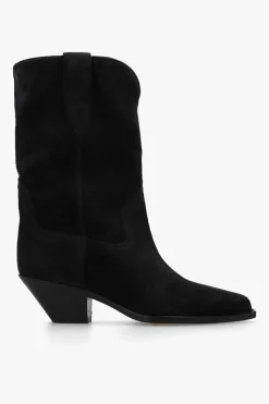 Isabel Marant BLACK ‘Dahope’ suede cowboy boots