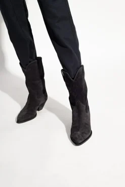 Isabel Marant BLACK ‘Dahope’ suede cowboy boots