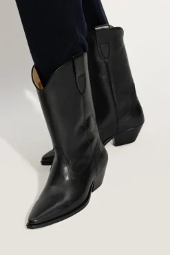 Isabel Marant BLACK ‘Duerto’ leather cowboy boots