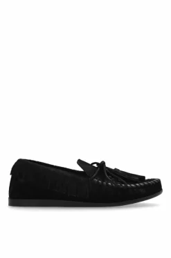 Isabel Marant BLACK "Fitza" suede loafers