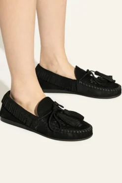 Isabel Marant BLACK "Fitza" suede loafers