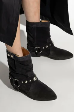 Isabel Marant BLACK Isabel Marant `Stania` Ankle Boots