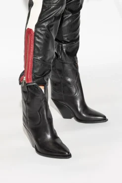 Isabel Marant BLACK ‘Leyane’ heeled ankle boots