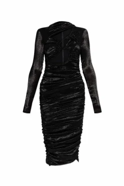 Isabel Marant BLACK Ruched dress āRayanaā