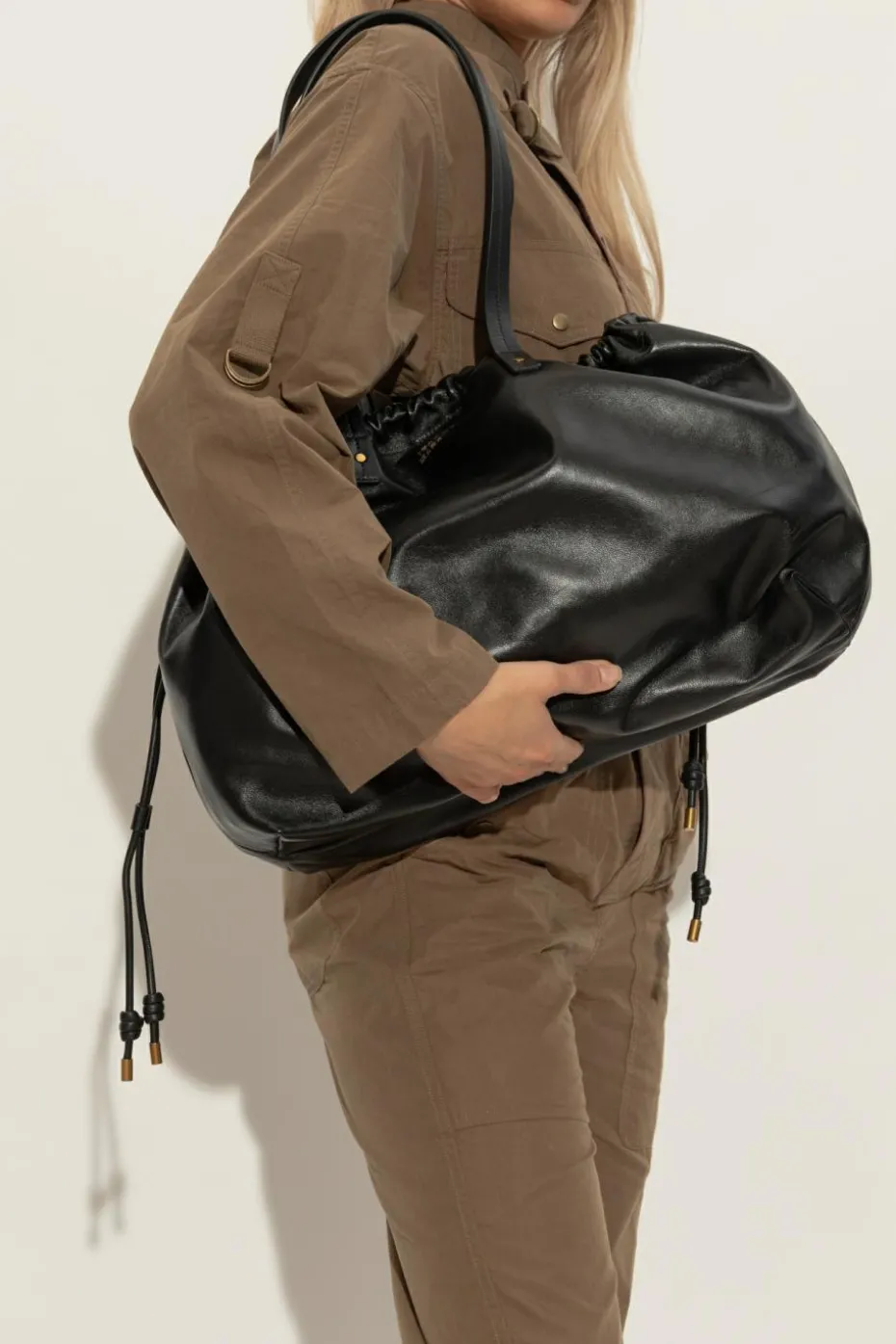 Isabel Marant BLACK Shoulder bag `Silven E/W`