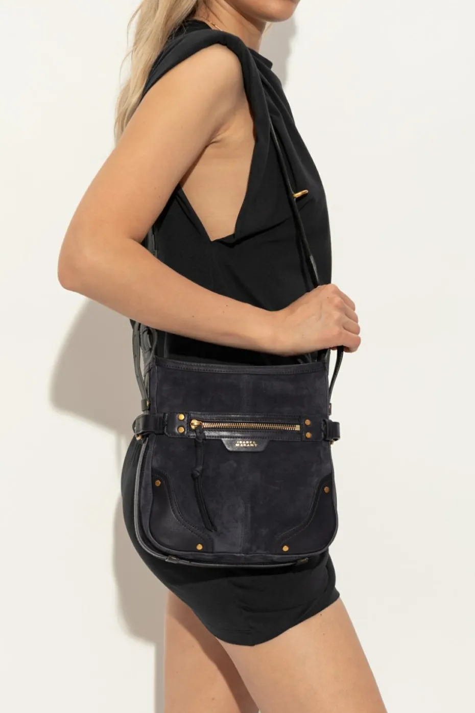 Isabel Marant BLACK Shoulder bag `Sierra Small`