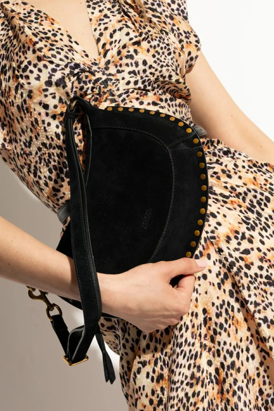 Isabel Marant BLACK Shoulder Bag 'Oskan'