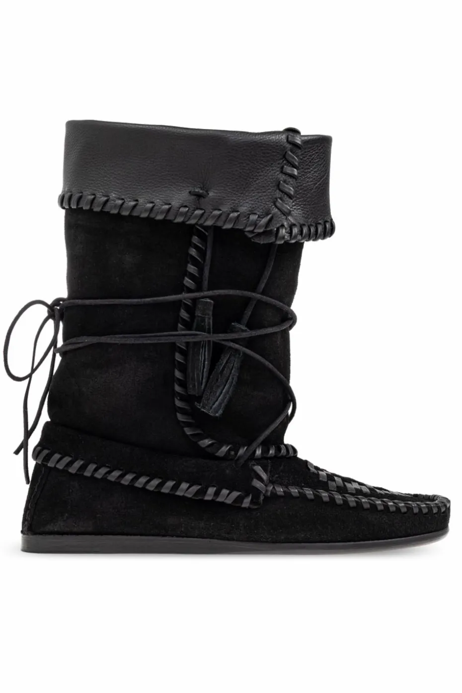 Isabel Marant BLACK Suede ankle boots `Winki`