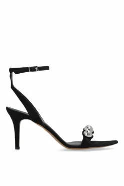 Isabel Marant BLACK Suede heeled sandals āViljaā
