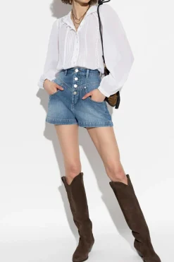 Isabel Marant BLUE "Jovany" denim shorts