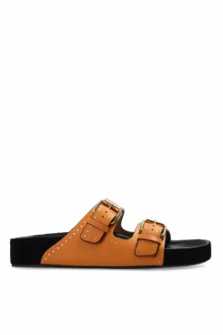 Isabel Marant BROWN āLennyoā suede slides