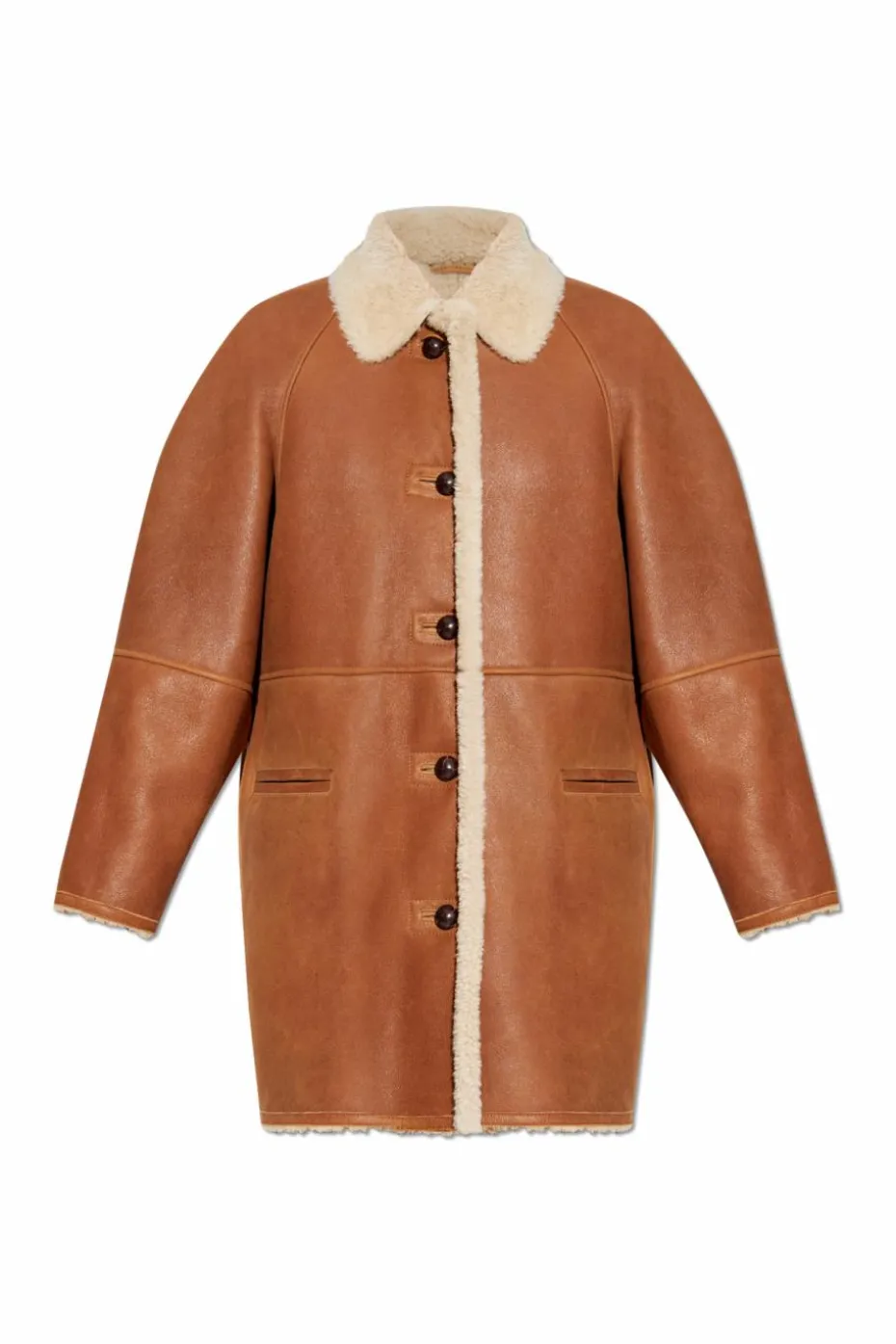 Isabel Marant BROWN Shearling coat "Berthie"