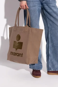 Isabel Marant BROWN Shopper bag "Yenky"