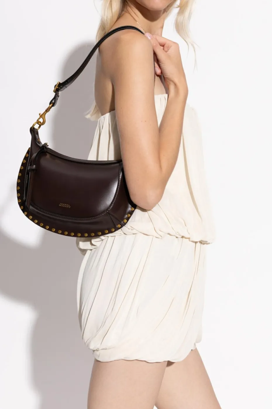 Isabel Marant BROWN Shoulder bag "Oskan Moon"