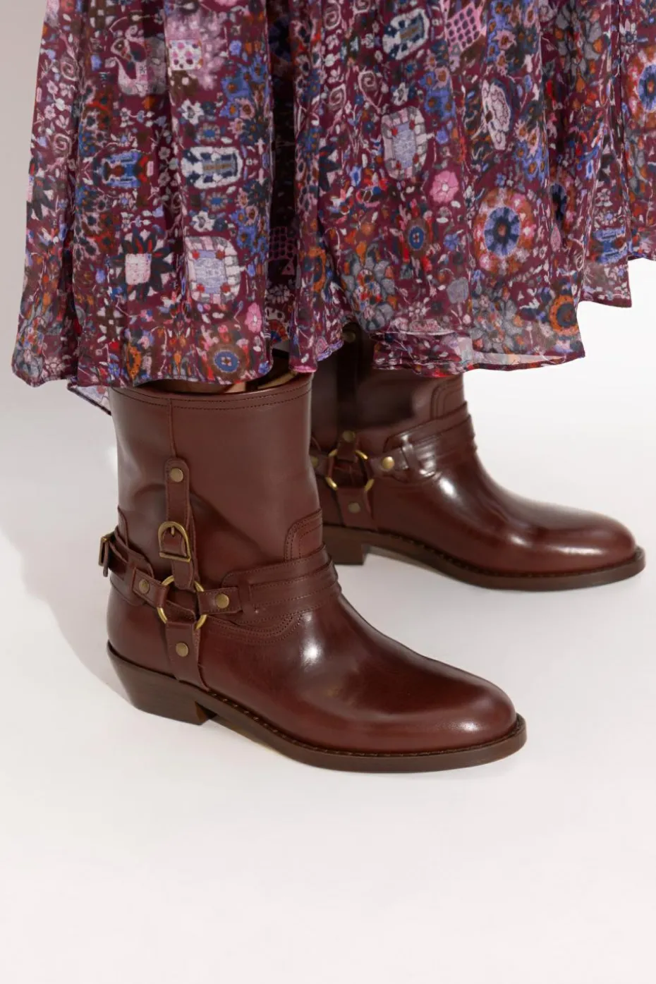 Isabel Marant BURGUNDY Boots `Ildred`