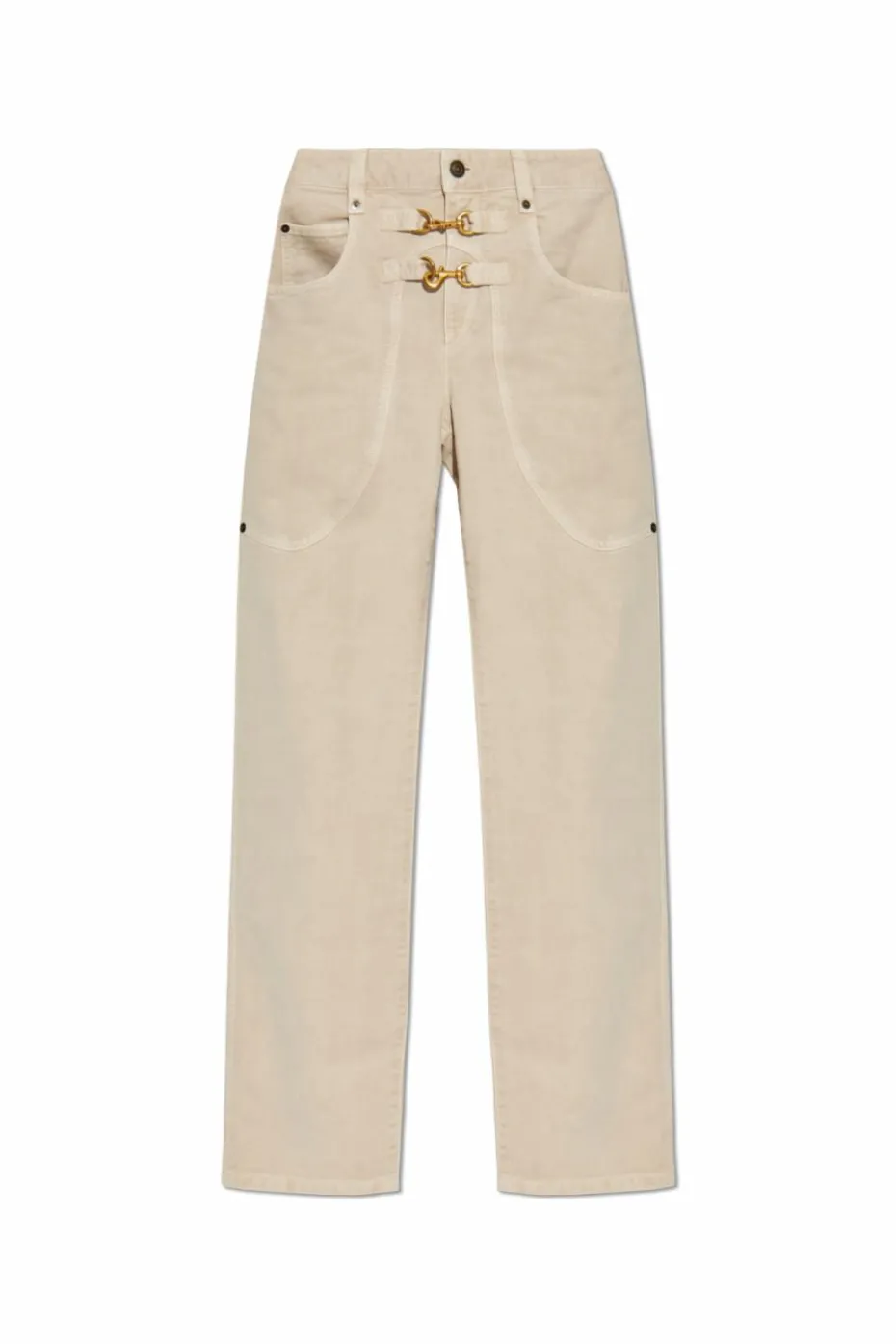 Isabel Marant cream "Brinley" jeans
