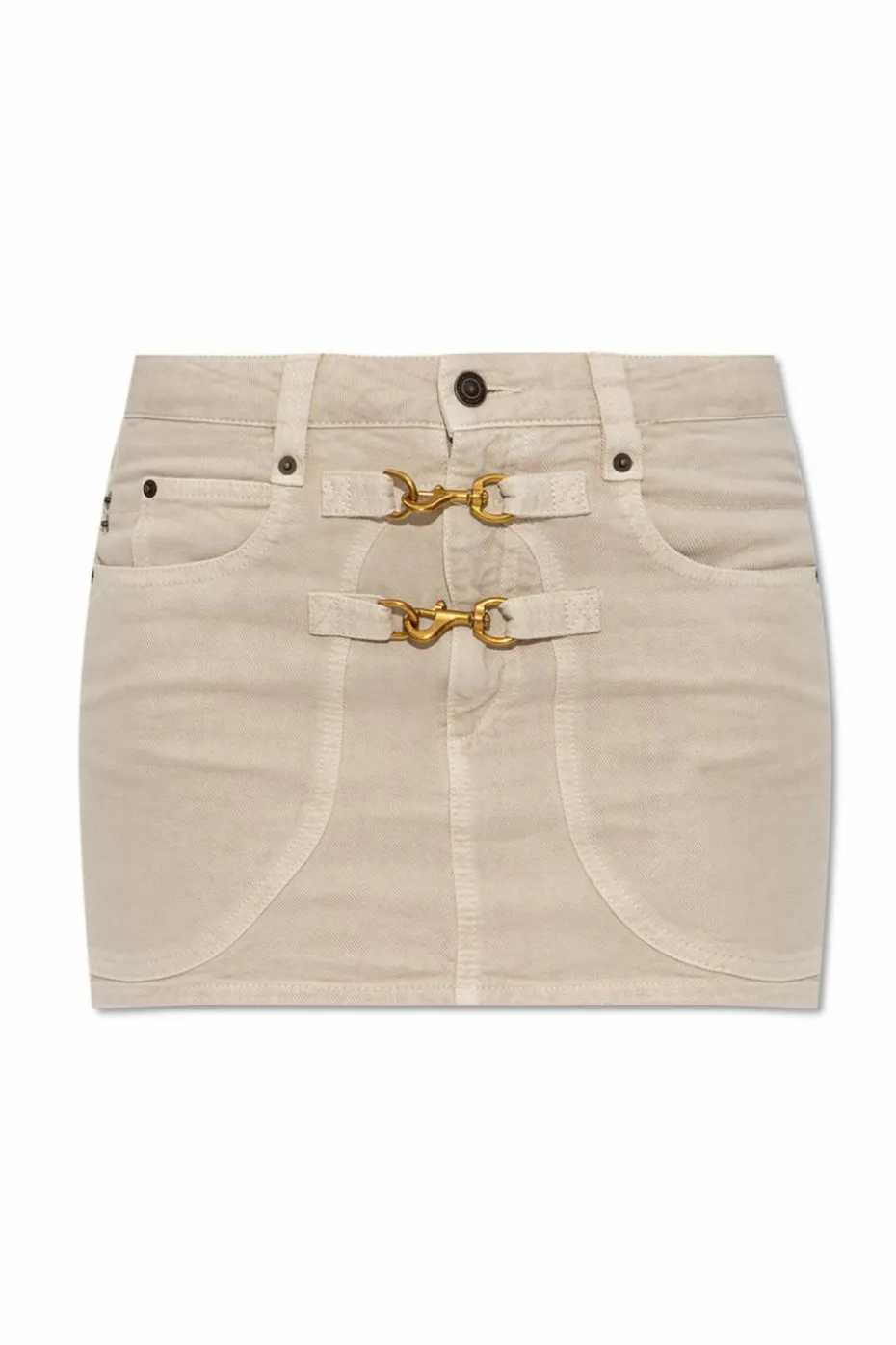 Isabel Marant cream "Paulina" denim skirt