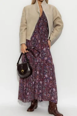 Isabel Marant cream Sheepskin coat "Blondine"