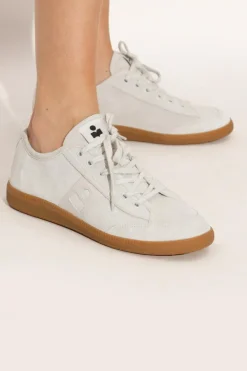 Isabel Marant cream Suede sports shoes "Klyce"