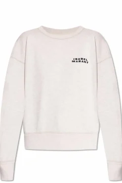Isabel Marant cream Sweatshirt with Shad logo