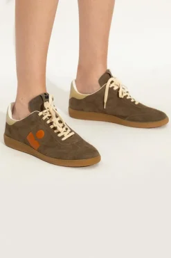 Isabel Marant GREEN 'Bryce' suede sneakers