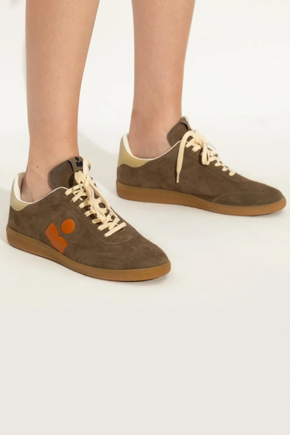 Isabel Marant GREEN 'Bryce' suede sneakers