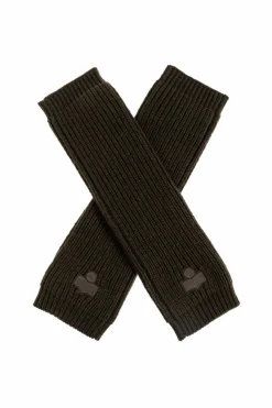 Isabel Marant GREEN "Enos" gloves